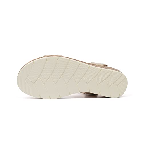 VJH confort Women’s Flat Sandals Open Toe Elastic Ankle Strap Slip on Comfy Low Wedge Sandals4