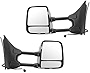 Towing Mirror Power Textured Black Chrome Pair Set for Nissan Suzuki New