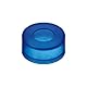 neochrom LDPE Push-On Kappe mit verdünnter Durchstichstelle, Blau, 11mm Durchmesser, 100 Stück