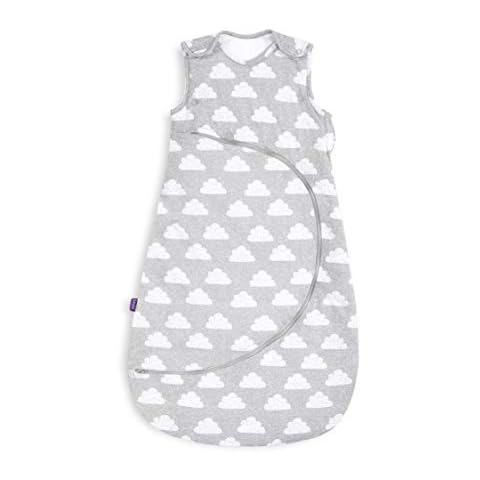 Snuz Pouch Baby Sleeping Bag, 2.5 Tog - Cloud Nine Design - Soft 100% Cotton with Zip For Easy Nappy Changing - 6-18M Cover