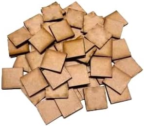 2.362 in Bases cuadradas x5 MDF madera corte láser envío rápido vendedor de EE. UU