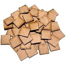 75mm Square x4 MDF Wooden Bases Laser Cut Crafts