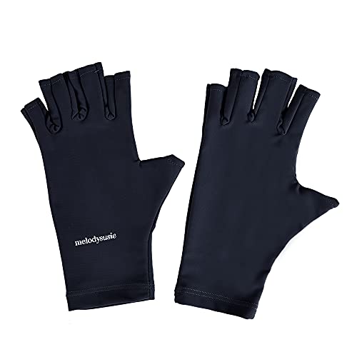 MelodySusie UV Glove for Manicure, Professional Protect Your Hands from Damage(Pink)