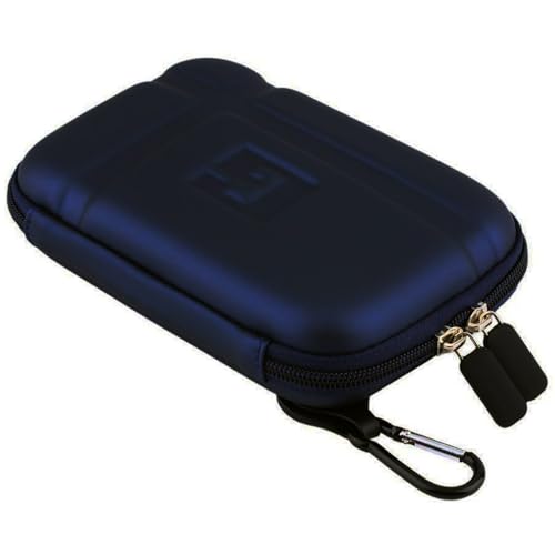 Goodshop001 5 Inch GPS Case Hard Sat Nav Storage Bag Protective Pouch Compatible with Garmin Drive 53 52 51 50 Zumo XT 396 LMT-S Dezl OTR500 Tomtom Rider 550 500 4.3"- 5" GPS Navigator (Blue)