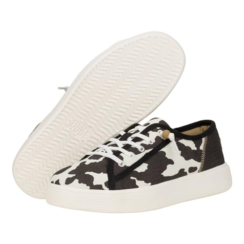 Image of HEYDUDE Women's Cody Crafted Lace Up Platform Sneaker | Machine Washable | Removable Cushioned Foam Insole, Lightweight Materials, Low Maintenance Fabric