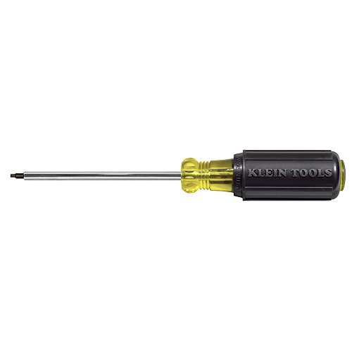 Klein Tools 662 #2 Square-Recess Tip Screwdriver with 4-Inch Round Shank and Cushion Grip Handle