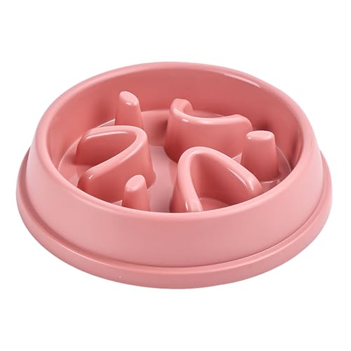 スローフィーダードッグボウル - アンチチョークノンスリップスローディッグボウル21x21x4.5cm -Interactive Anti Bloat Puzzle Feeder Cat Bowl、Dog Puzzle Feeder Dish for He