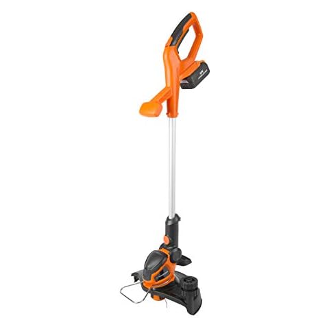 Yard Force 40V 30cm Cordless Grass Trimmer with 2.5Ah Lithium-Ion Battery and Charger LT G30, black/orange Cover