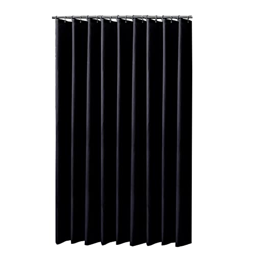 Rideau de douche tissu 120x150 imperméable avec crochets pour rideaux salle de bain