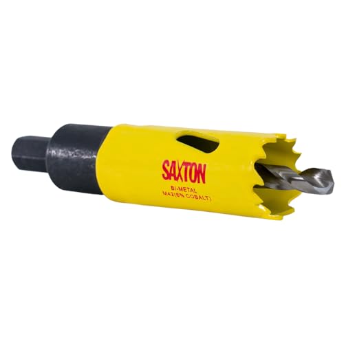 Saxton HSS Hole Saw Cutter M42 Bi-Metal 8% Cobalt Heavy Duty + Arbor (14mm 230mm) (20mm + Arbor)