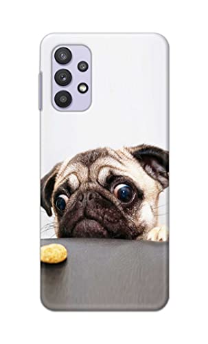 Image of PRINTFIDAA� Printed Hard Back Cover Case for Samsung Galaxy M32 5G | Samsung Galaxy A32 5G Back Cover (Pug Dog) -2808