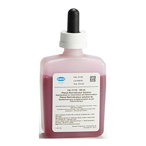 Hach 21132 Phenol Red Indicator Solution, 100 mL MDB
