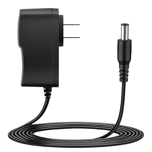 9V Power Adapter Compatible with Casio Keyboard AD-5, AD-5MU, WK-110, WK-200, LK-100, LK-220, CTK-496, CTK-573, CTK-700,CTK-710,CTK-720,CTK-2100 and More (6.6FT Charger Cord)