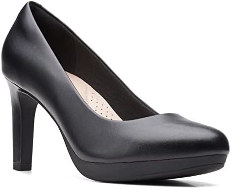 Clarks womens Ambyr Joy Pump, Black Leather, 7 US | Image 5