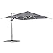 Ombrellone da giardino 3x3 modello RIMINI con braccio laterale, telo da 250gr e rotazione palo 360 gradi, ombrellone con palo in alluminio