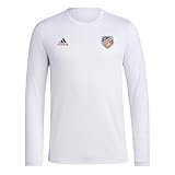 adidas Men's FC Cincinnati MLS Long Sleeve T-Shirt, White, X-Large