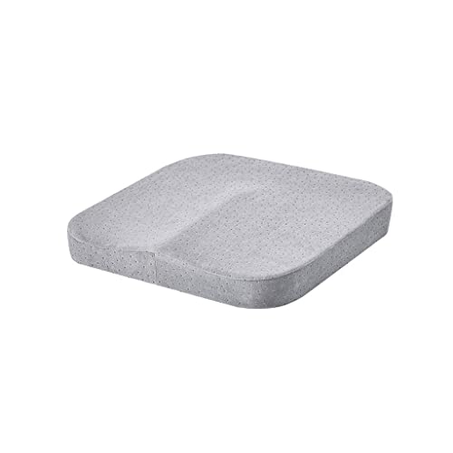 Coussin bureau longue mémoire coton chaise étudiant tabouret ergonomique épaissi gris