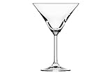 Set de 6 unidades Dkristal Copa de Martini, Cristal, Transparente, 11x11x17 cm, 6 Unidades