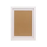 FUNTRESS Large White Picture Frame for Wall Hanging 10x14 Diploma Frame Wooden Living Room Pictures Frame with Mat (10x14 1 Pieces, White)