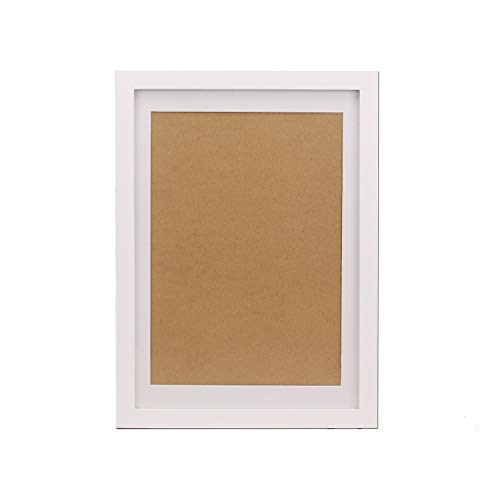 10 x 14 picture frame white - FUNTRESS Large White Picture Frame for Wall Hanging 10x14 Diploma Frame Wooden Living Room Pictures Frame with Mat (10x14 1 Pieces, White)