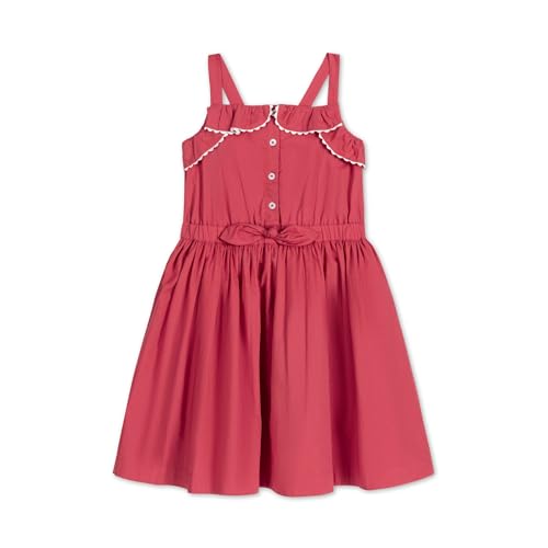 Hope & Henry Girls' Sleeveless Button Front Sun Dress