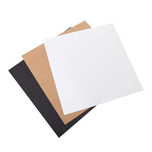 OSALADI Pcs Square Painting Cardboard Black White Craft Cardstock for Diy Artwork Boys and Girls Projects