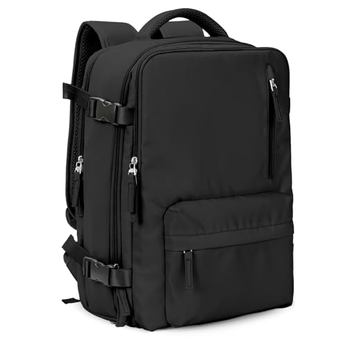 Mochila de viagem feminina, grande, A1 - preto, X-Large