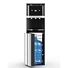 Manastin Bottom Loading Water Cooler Dispenser for 3-5 Gallon Bottles, Stainless Steel Water Cooler with 3 Temperature Settings - Hot, Cold & Room Water, Ideal Design for Home & Office, Pure Black