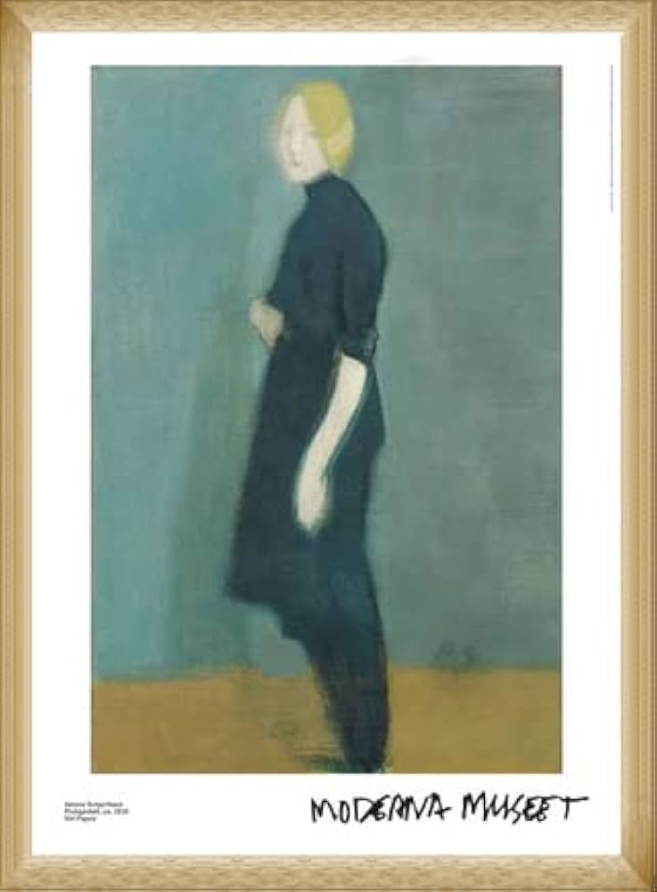 印象派 女性肖像画 木製フレーム 約73cm x 63cm Amazon.co.jp: 小磯良平 複製画 外国婦人 女性像 人物画 額装 PRINTED