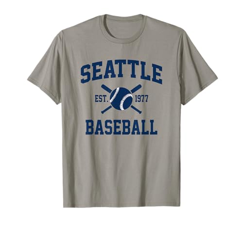 Seattle Baseball Athletic Vintage Sports Team Fan T-Shirt