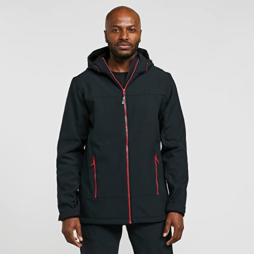 Peter Storm Men's Hooded Softshell Jacket, Polyester, Microfleece Lining, Zipped Pockets, Adjustable Hood (UK, Alpha, XL, Regular, Regular, Black) - Image 2