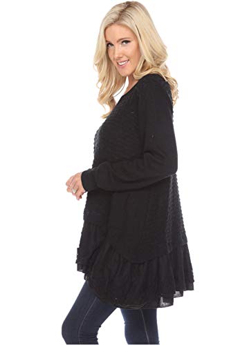 Image of SIMPLY COUTURE Women's Casual Pullover Cable-Knit Oversize Sweater