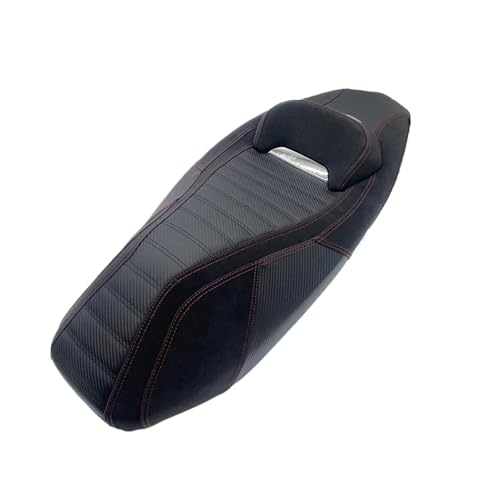 Selle conducteur et passager pour Yamaha NMAX155 rouge résolvant le manque de confort
