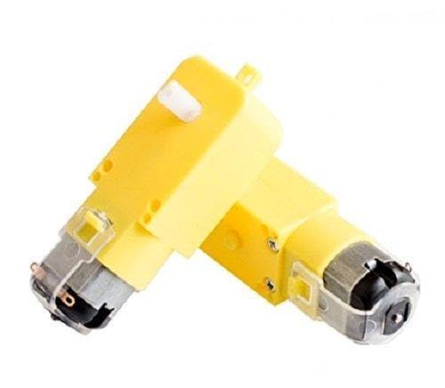 ROBODUINO 150RPM Dual Shaft BO Motor - Yellow - Pack Of 2-image-28