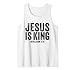 Jesús Es Rey Biblia Cita De Escritura Cristiana Vintage Camiseta sin Mangas