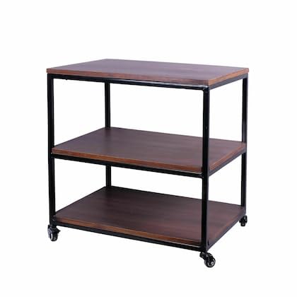 YMM DECOR Classic 3 Tier Storage Shelf, End Side Table for Living Room,Bedroom,Office.