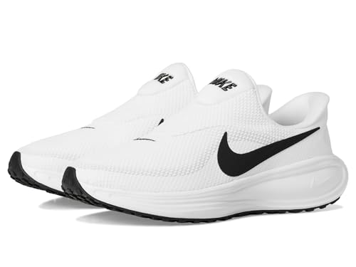 Nike TĂŞnis de corrida masculino Revolution 8 Road, Branco/Preto/Cinza, 42