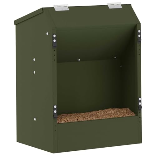 Mangeoire à lapin grand modèle distributeur acier petits animaux extérieur - 4