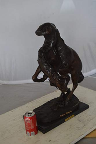 Rattlesnake By Remington Bronze Statue - Size: 16" L X 13" W X 22" H. #TOP1