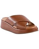 Seychelles Women's Key Largo Leather Slide Sandal, Tan, 10, Medium