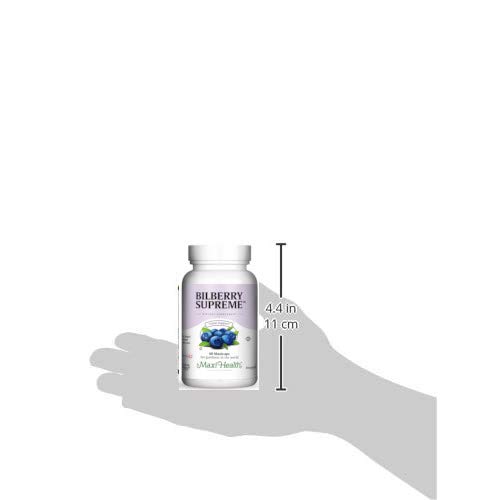 Maxi Health Bilberry Supreme With Eyebright And Lutein Eye Support Formula, 60 Count #TOP4