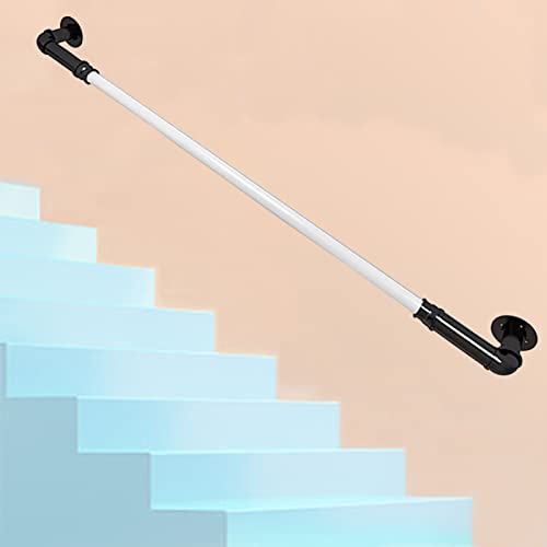 Rampe d'escalier intérieur : kit barre d'appui et support mural