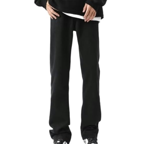 Jean noir jambe droite homme confortable ample taille 2XL - 3