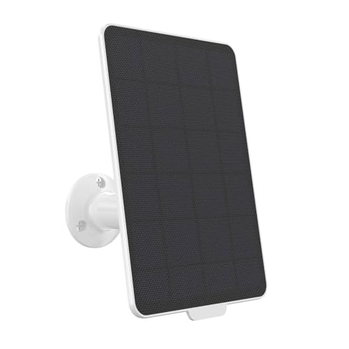 YesYAMO - Panel solar de 3 W con interfaz tipo C para cámara de vigilancia externa solar, IP65, impermeable, montaje ajustable con cable de 3 metros