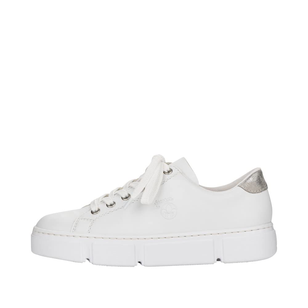 Rieker Damen Sneaker N59W1-80 weiß