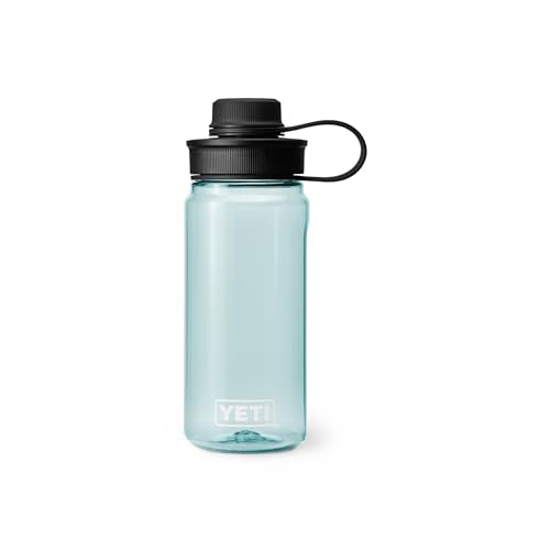Image of YETI Yonder Water Bottle with Yonder Tether Cap, Lightweight, Leakproof and BPA-Free