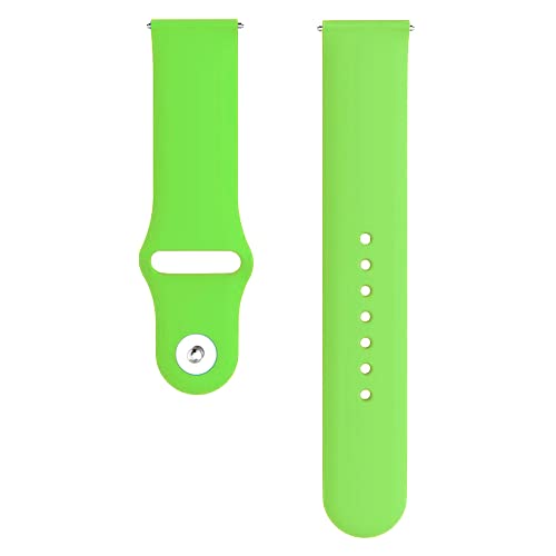 Image of YODI 20mm Soft Silicone Classic Strap Bands for Amazfit Bip U Pro, Amazfit GTS Smart Watch Quick Release Pin for Men, Women and Kids Medium Size (Yellow, Amazfit GTS)