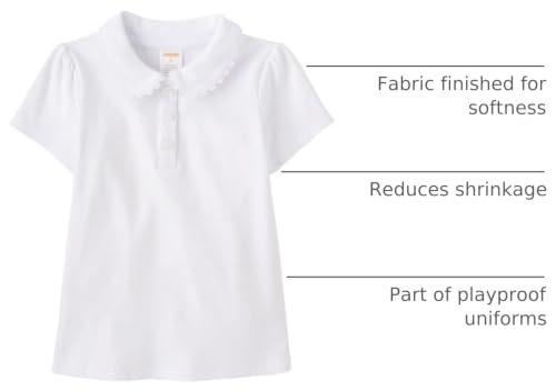 Image of Gymboree Girls' and Toddler Short Sleeve Peter Pan Collar Shirt