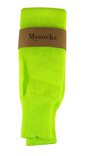 Image of Mysocks Leg Warmers Extra Soft Stylish Fancy Winter 80s Party Dance Neon Long Legwarmers for Women Girls Ladies