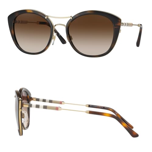 BURBERRY BE4251Q Round Shape Nylon Sunglasses with eSHADES Luxury Eyewear Kit Bundle